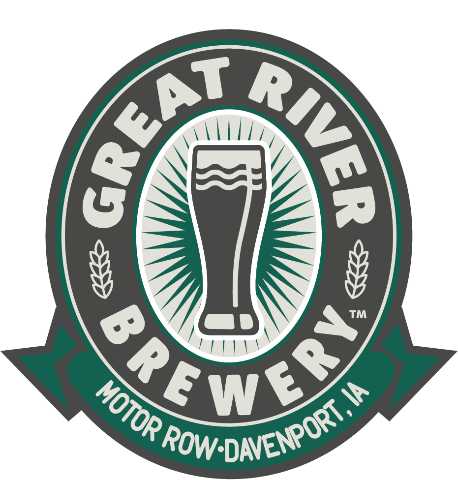 great river brewery oval logo